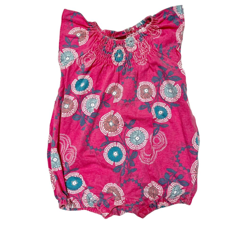 Tea Collection Anandini Smocked Romper 3-6m